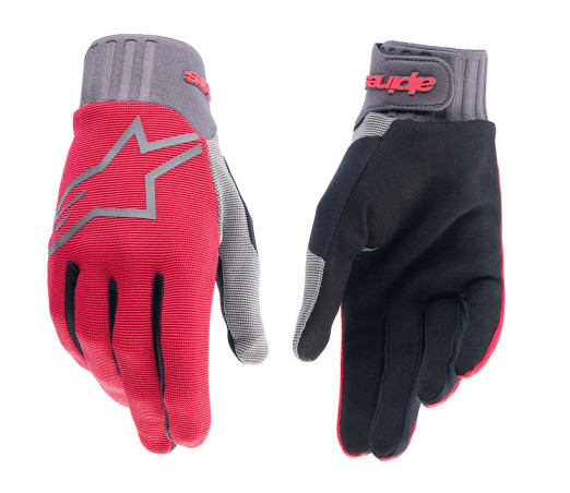 Alpinestars A-Dura YOUTH dětské rukavice Red Fluo