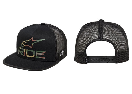 Alpinestars Ride 4.0 Camo Trucker kšiltovka - černá